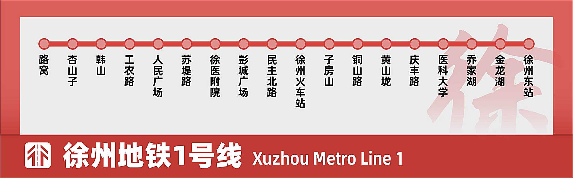 徐州地铁1号线速览
